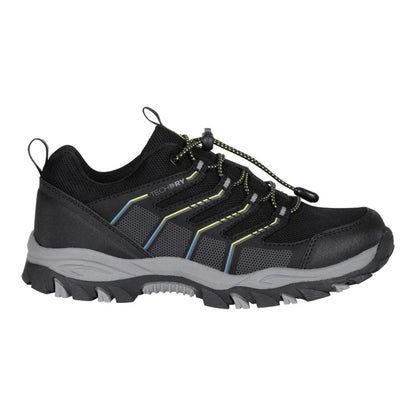 Black - Side - Mountain Warehouse Childrens-Kids Bolt Waterproof Trainers
