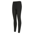 Black - Side - Mountain Warehouse Womens-Ladies Fluffy Fleece Lined Thermal Leggings