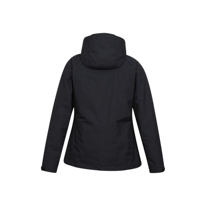Black - Back - Mountain Warehouse Womens-Ladies Thunderstorm II 3 in 1 Waterproof Jacket