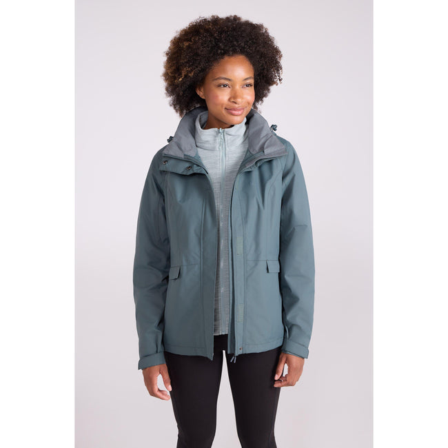 Light Khaki - Front - Mountain Warehouse Womens-Ladies Thunderstorm II 3 in 1 Waterproof Jacket