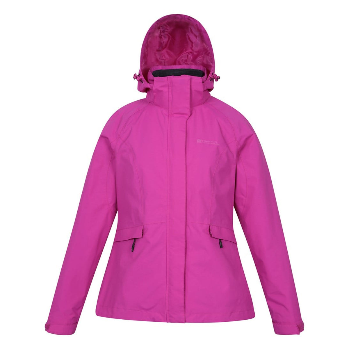 Bright Pink - Front - Mountain Warehouse Womens-Ladies Thunderstorm II 3 in 1 Waterproof Jacket