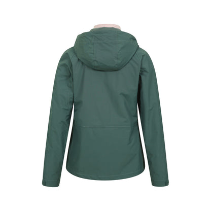 Green - Back - Mountain Warehouse Womens-Ladies Thunderstorm II 3 in 1 Waterproof Jacket