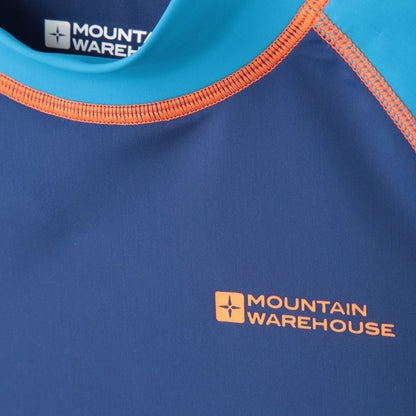 Blue - Lifestyle - Mountain Warehouse Childrens-Kids Long-Sleeved Rash Top