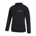 Black - Side - Mountain Warehouse Childrens-Kids Long-Sleeved Rash Top