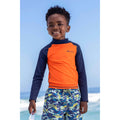 Orange - Front - Mountain Warehouse Childrens-Kids Long-Sleeved Rash Top