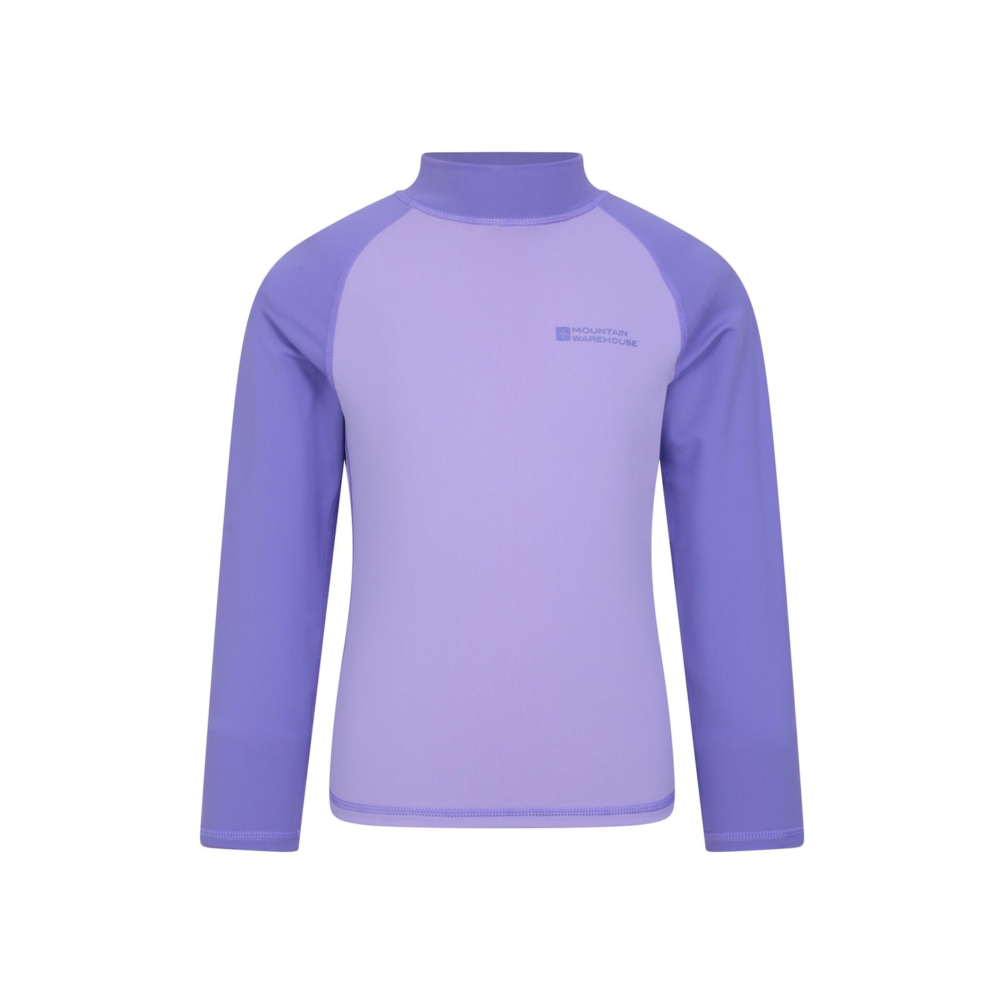 Dusky Purple - Front - Mountain Warehouse Childrens-Kids Long-Sleeved Rash Top