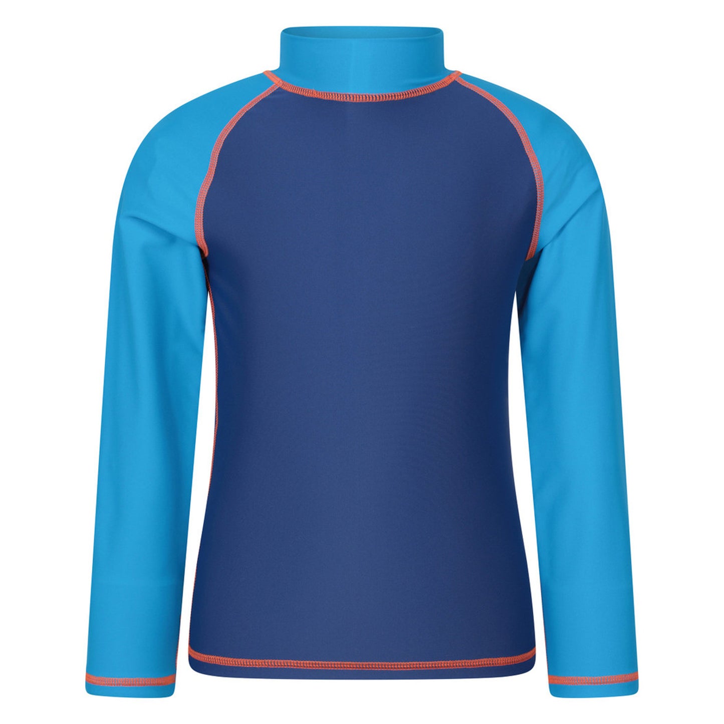 Bright Blue - Front - Mountain Warehouse Childrens-Kids Long-Sleeved Rash Top