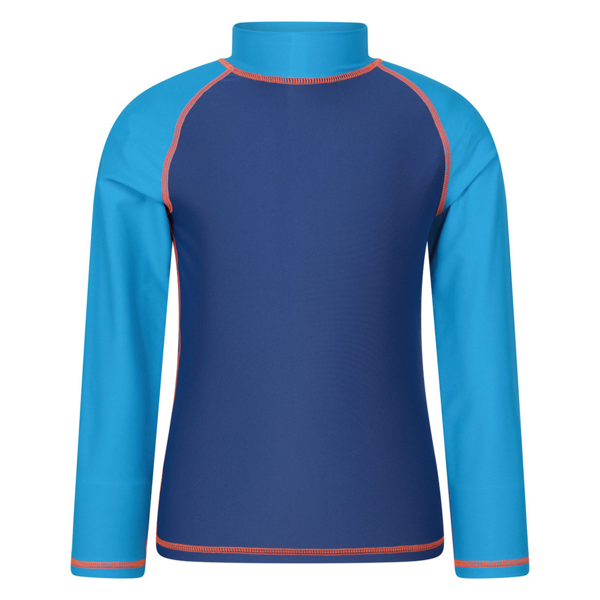 Bright Blue - Front - Mountain Warehouse Childrens-Kids Long-Sleeved Rash Top