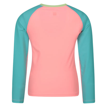 Coral - Back - Mountain Warehouse Childrens-Kids Long-Sleeved Rash Top