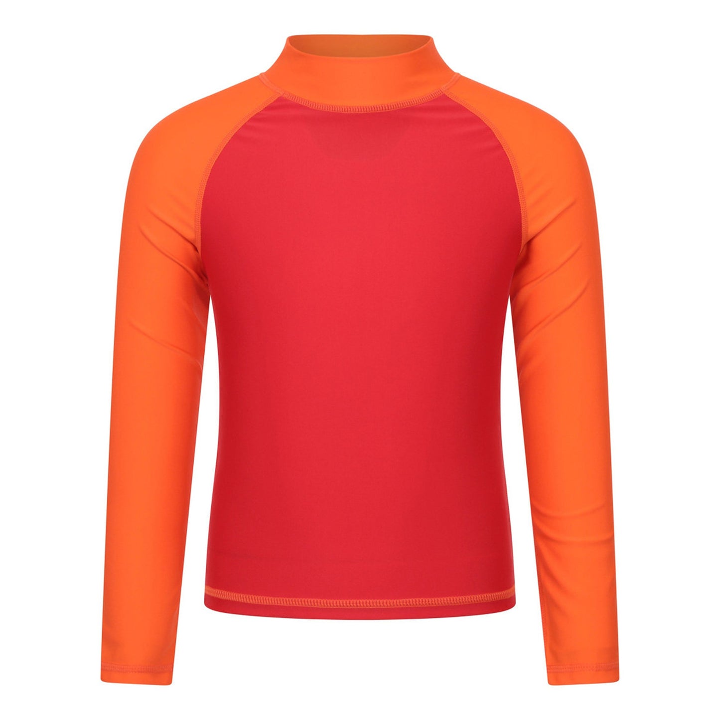 Dark Red - Front - Mountain Warehouse Childrens-Kids Long-Sleeved Rash Top