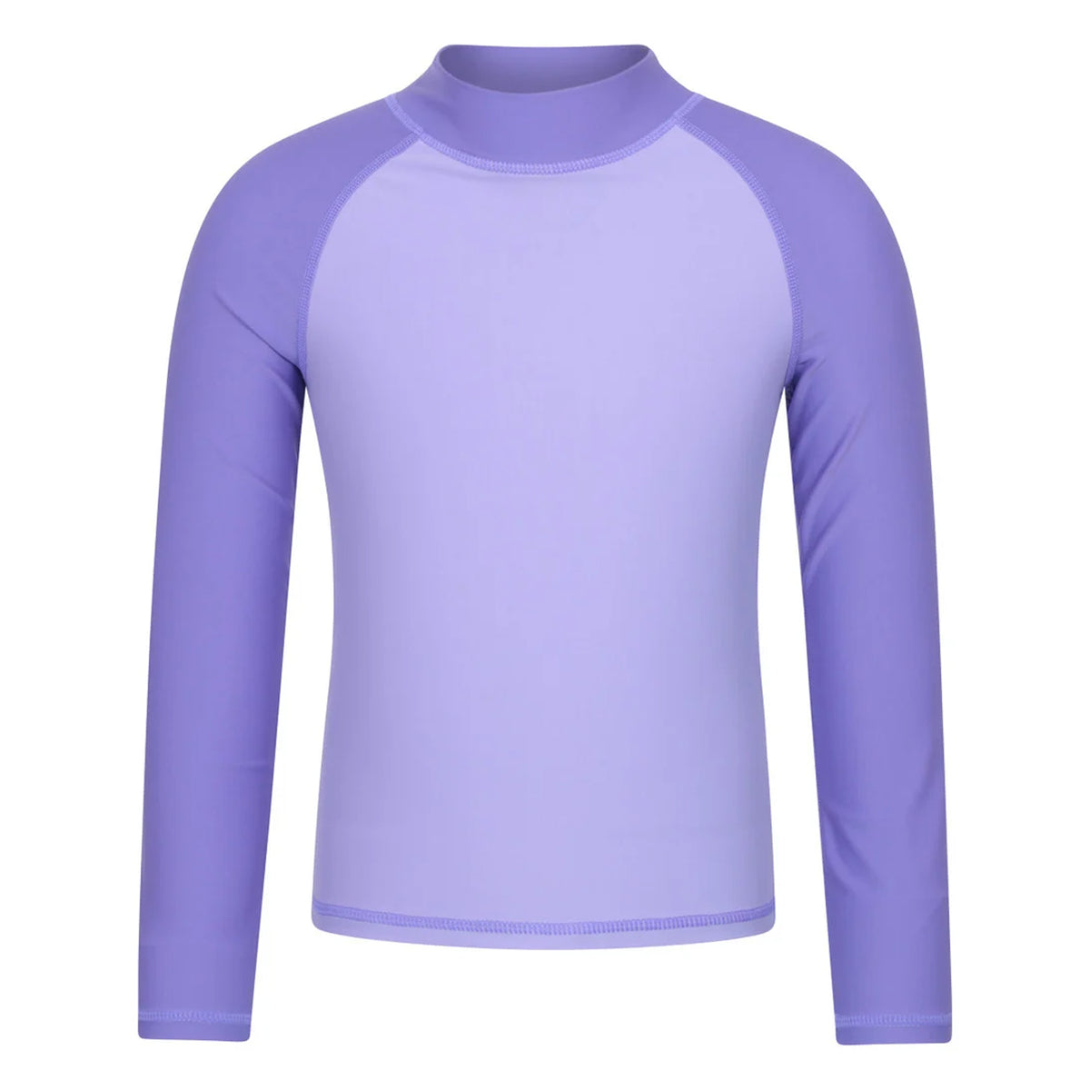 Light Purple - Front - Mountain Warehouse Childrens-Kids Long-Sleeved Rash Top