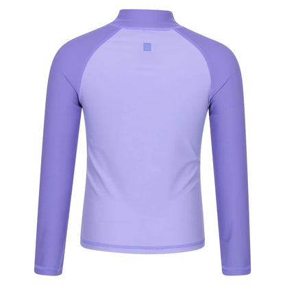 Light Purple - Back - Mountain Warehouse Childrens-Kids Long-Sleeved Rash Top
