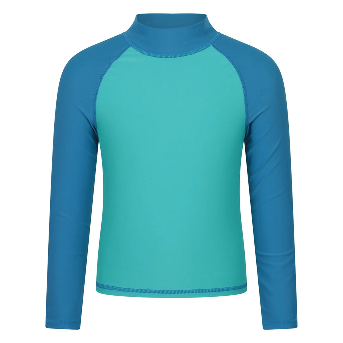 Light Teal - Front - Mountain Warehouse Childrens-Kids Long-Sleeved Rash Top