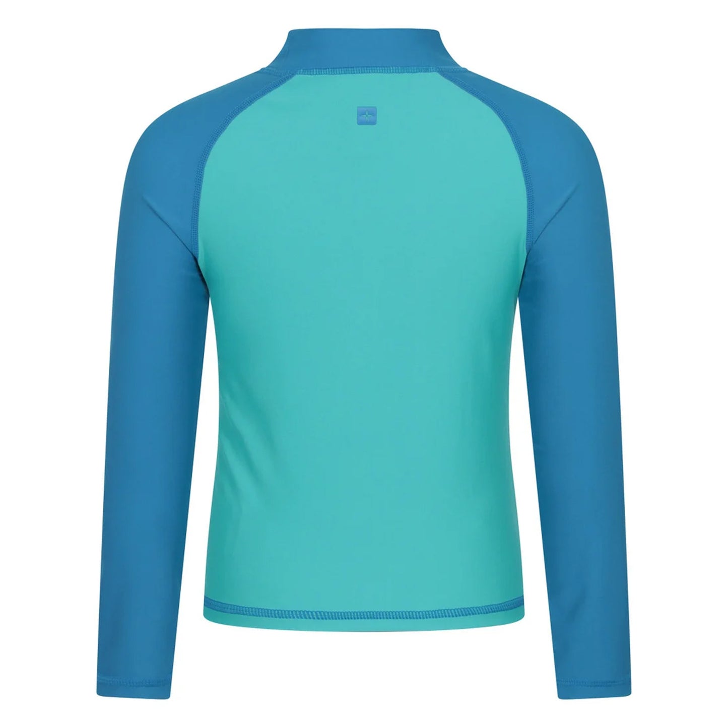 Light Teal - Back - Mountain Warehouse Childrens-Kids Long-Sleeved Rash Top