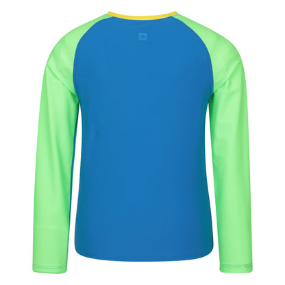 Lime - Back - Mountain Warehouse Childrens-Kids Long-Sleeved Rash Top