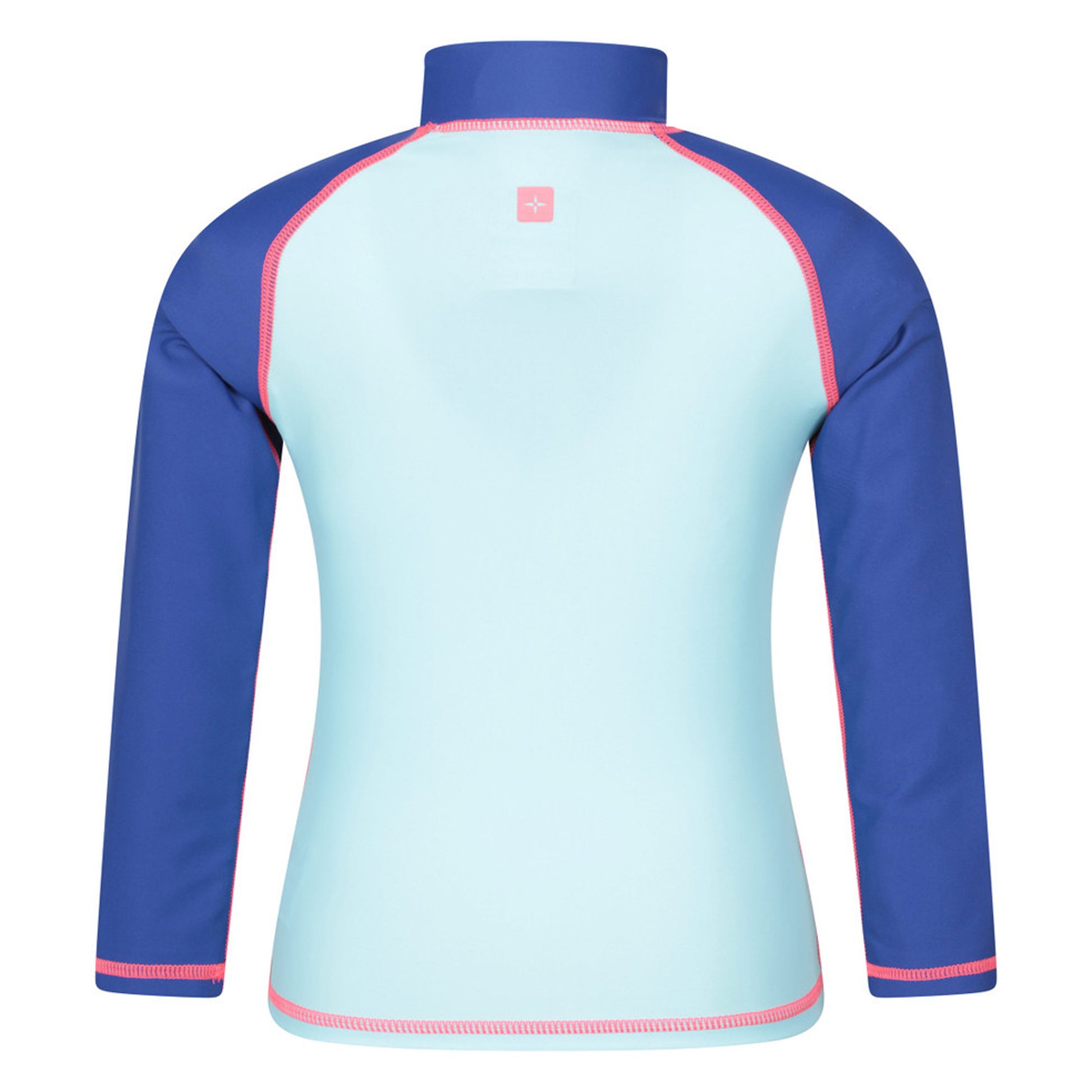 Pale Blue - Back - Mountain Warehouse Childrens-Kids Long-Sleeved Rash Top
