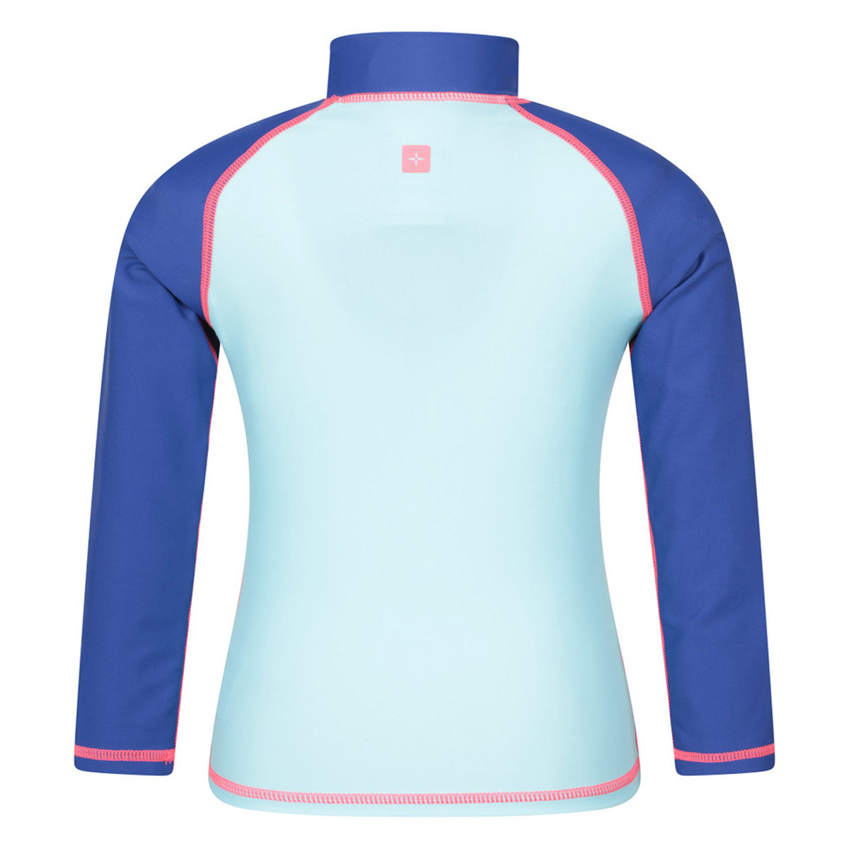 Pale Blue - Back - Mountain Warehouse Childrens-Kids Long-Sleeved Rash Top