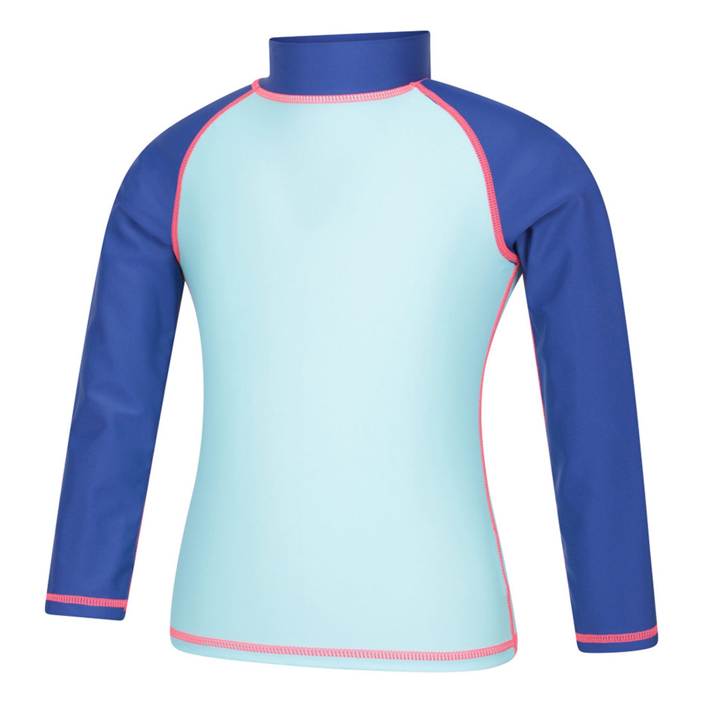 Pale Blue - Side - Mountain Warehouse Childrens-Kids Long-Sleeved Rash Top