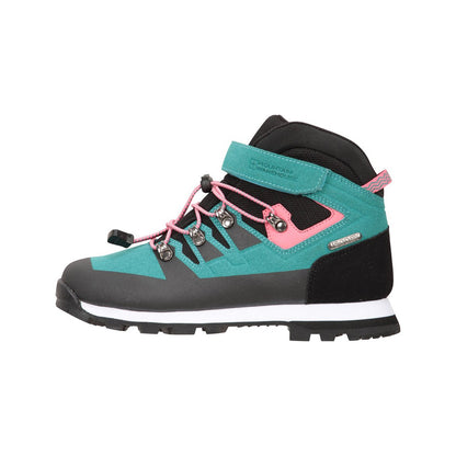 Teal - Side - Mountain Warehouse Childrens-Kids Scale Waterproof Walking Boots