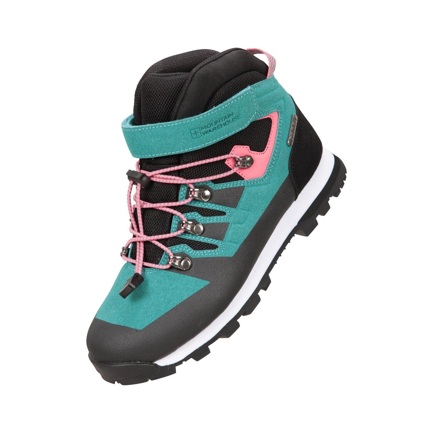Teal - Front - Mountain Warehouse Childrens-Kids Scale Waterproof Walking Boots