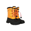 Yellow - Close up - Mountain Warehouse Childrens-Kids Whistler Adaptive Snow Boots