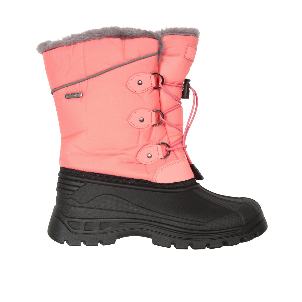 Coral - Back - Mountain Warehouse Childrens-Kids Whistler Adaptive Snow Boots
