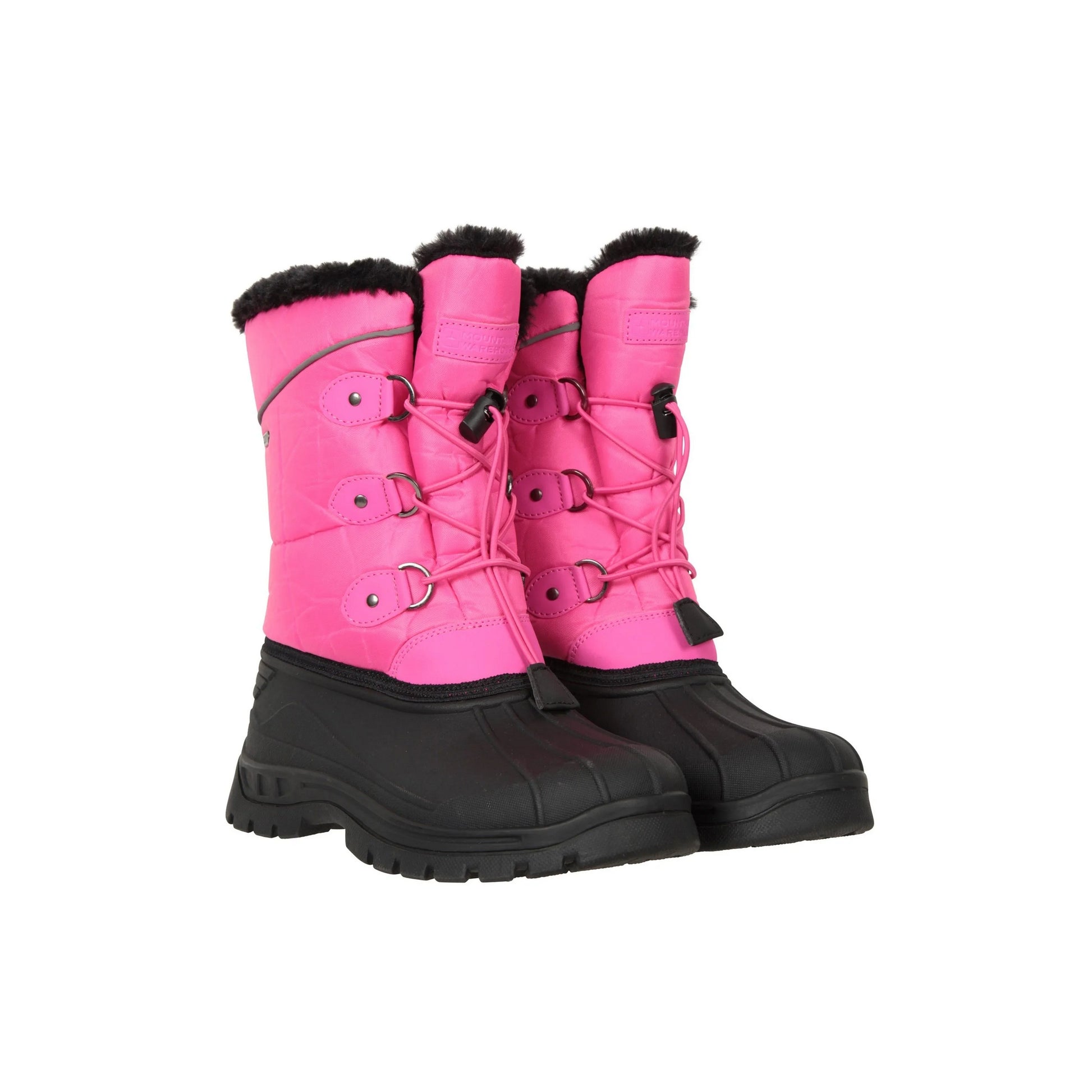 Pink - Front - Mountain Warehouse Childrens-Kids Whistler Adaptive Snow Boots