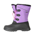 Dark Purple - Side - Mountain Warehouse Childrens-Kids Whistler Adaptive Snow Boots