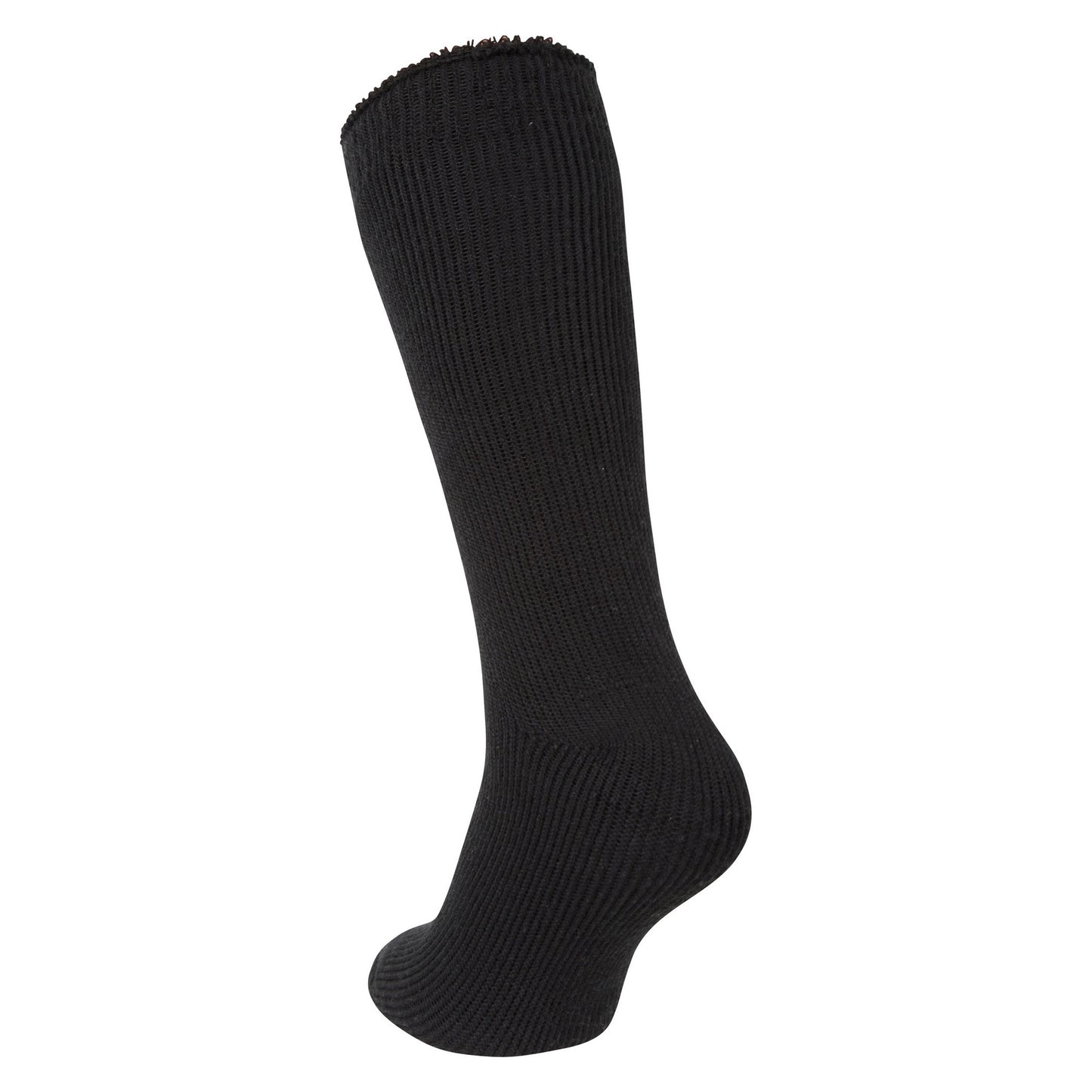 Black - Back - Mountain Warehouse Mens Ribbed Thermal Socks