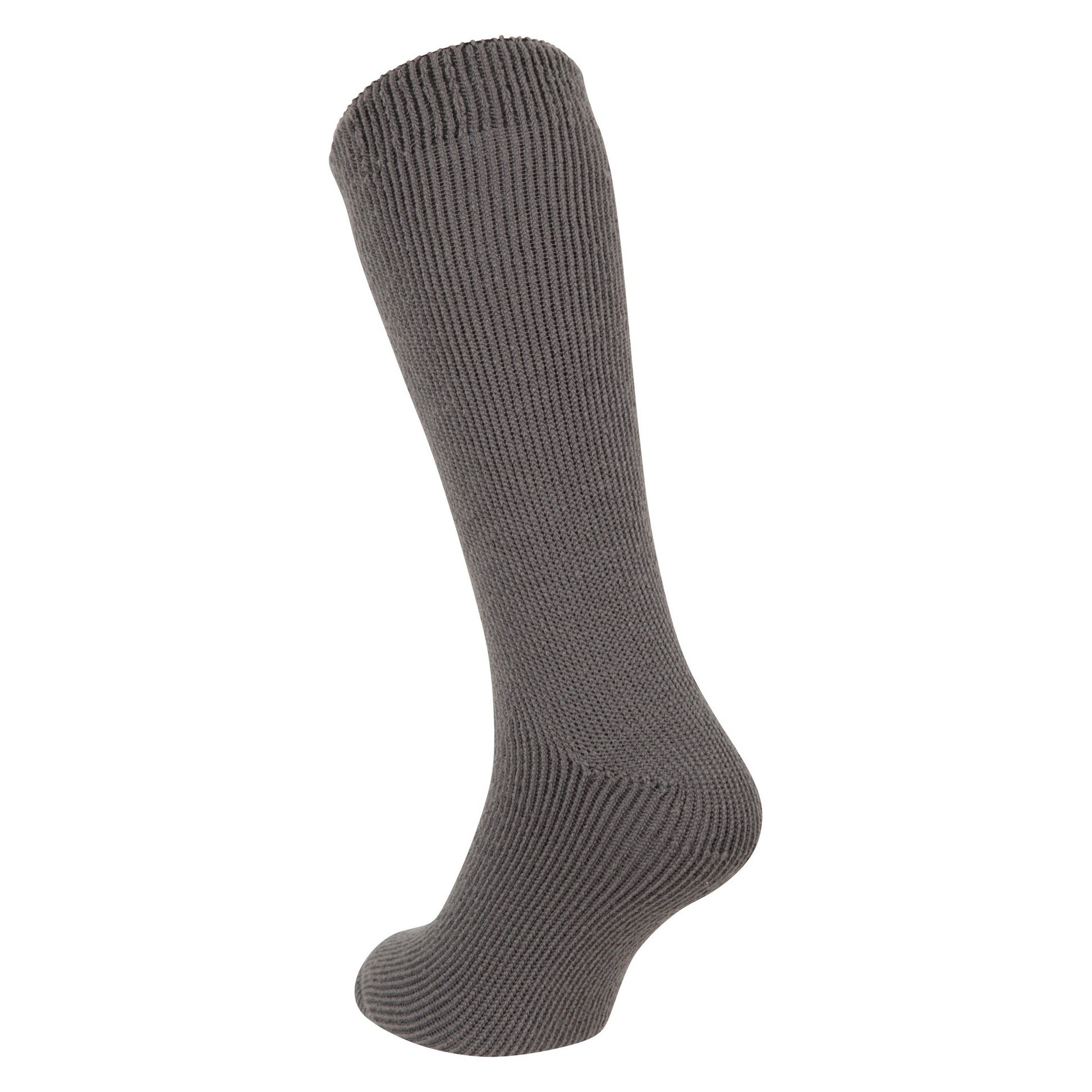 Grey - Back - Mountain Warehouse Mens Ribbed Thermal Socks