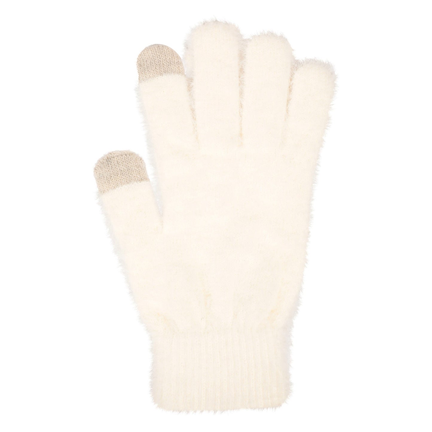 Cream - Front - Mountain Warehouse Womens-Ladies Touch Screen Soft Gloves