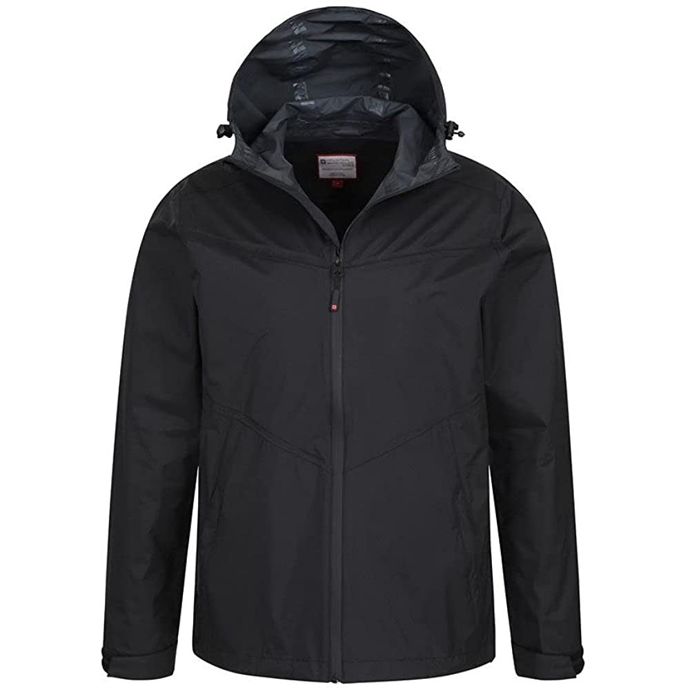 Black - Back - Mountain Warehouse Mens Rift Extreme 2.5 Layer Waterproof Jacket