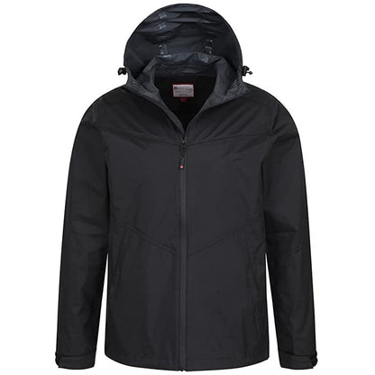Black - Back - Mountain Warehouse Mens Rift Extreme 2.5 Layer Waterproof Jacket