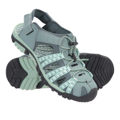 Grey - Front - Mountain Warehouse Womens-Ladies Trek Sandals
