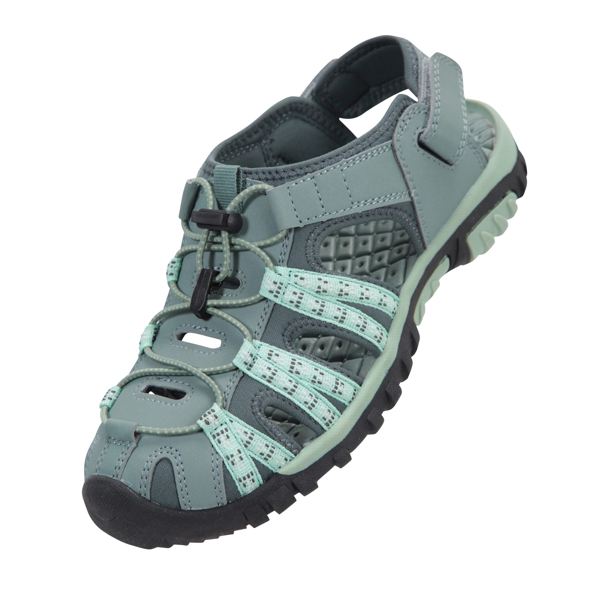 Grey - Close up - Mountain Warehouse Womens-Ladies Trek Sandals