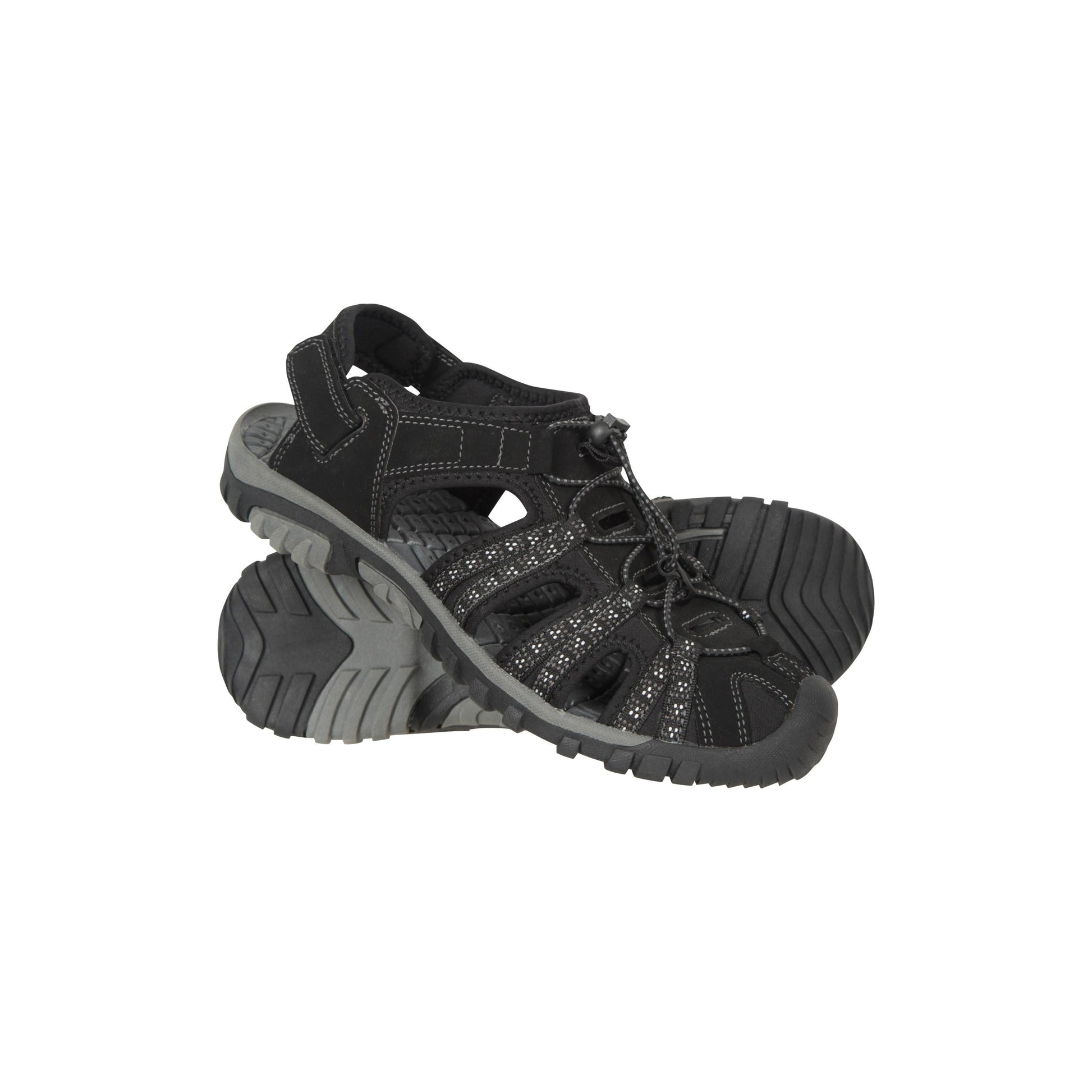 Jet Black - Front - Mountain Warehouse Womens-Ladies Trek Sandals