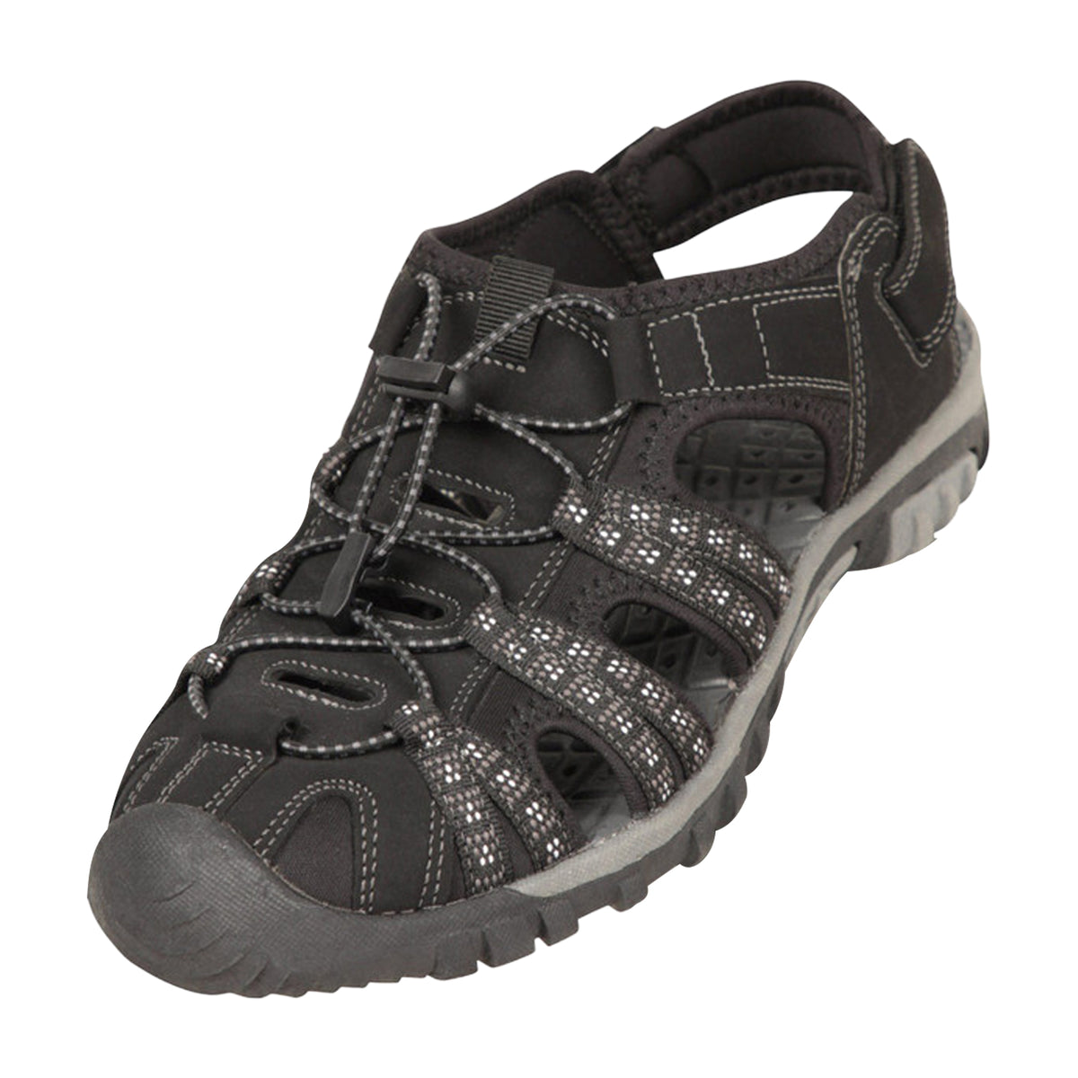 Jet Black - Front - Mountain Warehouse Womens-Ladies Trek Sandals