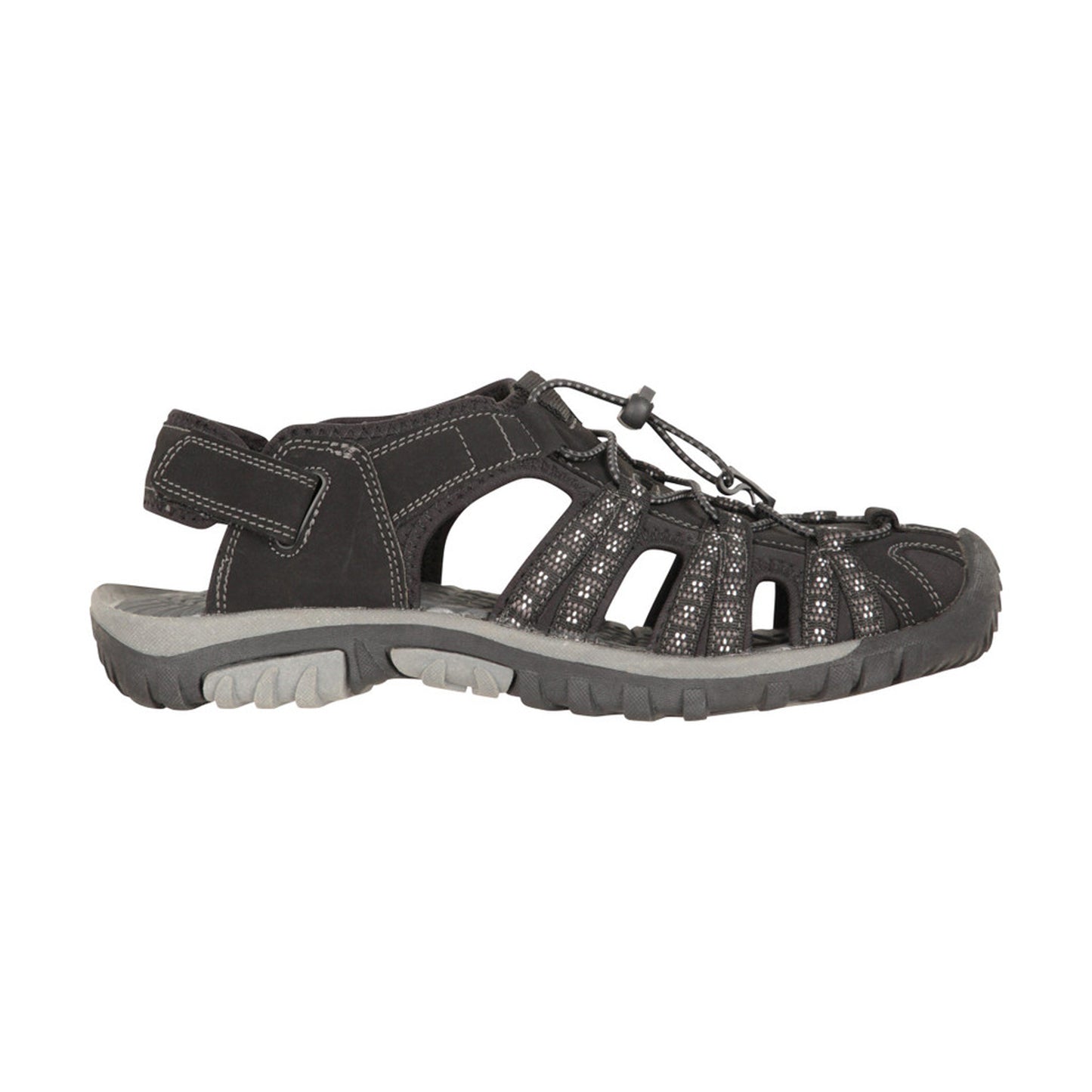 Jet Black - Side - Mountain Warehouse Womens-Ladies Trek Sandals