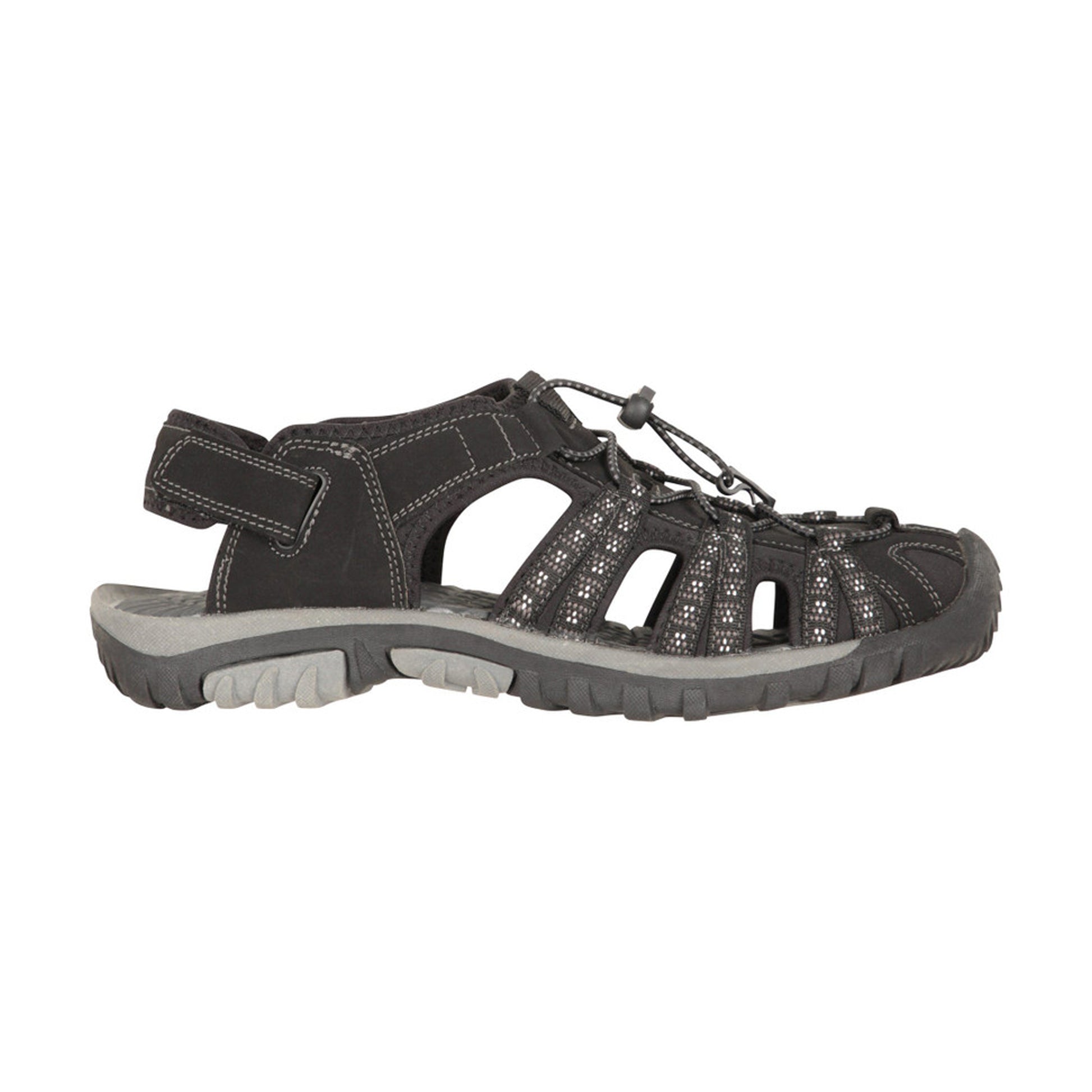 Jet Black - Side - Mountain Warehouse Womens-Ladies Trek Sandals