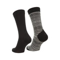 Grey - Back - Mountain Warehouse Women Patterned Merino Wool Socks (Pack Of 2)