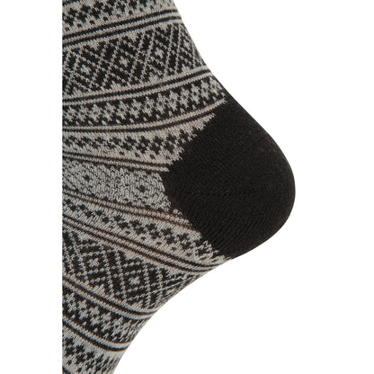 Grey - Side - Mountain Warehouse Women Patterned Merino Wool Socks (Pack Of 2)