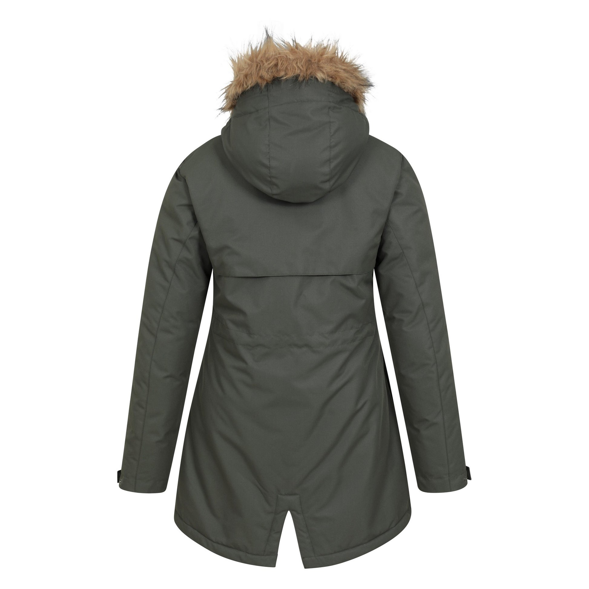 Dark Green - Back - Mountain Warehouse Womens-Ladies Flare Parka