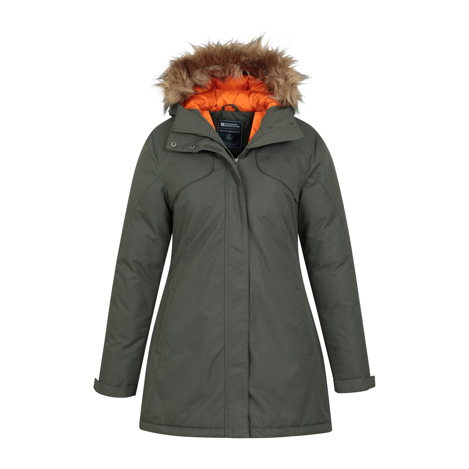 Dark Green - Pack Shot - Mountain Warehouse Womens-Ladies Flare Parka