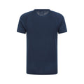 Dark Blue - Back - Mountain Warehouse Mens Quest Printed Merino Blend Thermal Top