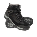 Black - Pack Shot - Mountain Warehouse Childrens-Kids Trail Suede Walking Boots