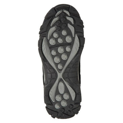 Black - Close up - Mountain Warehouse Childrens-Kids Trail Suede Walking Boots