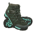 Teal - Close up - Mountain Warehouse Childrens-Kids Trail Suede Walking Boots
