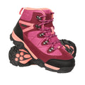 Pink - Front - Mountain Warehouse Childrens-Kids Trail Suede Walking Boots
