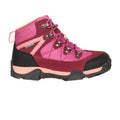 Pink - Back - Mountain Warehouse Childrens-Kids Trail Suede Walking Boots