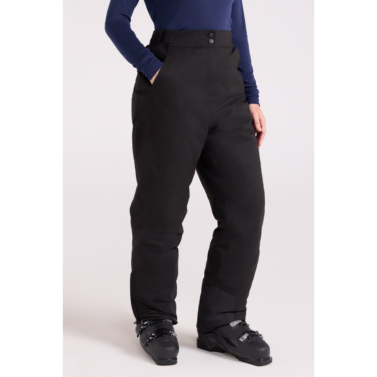 Jet Black - Front - Mountain Warehouse Womens-Ladies Blizzard II Ski Trousers